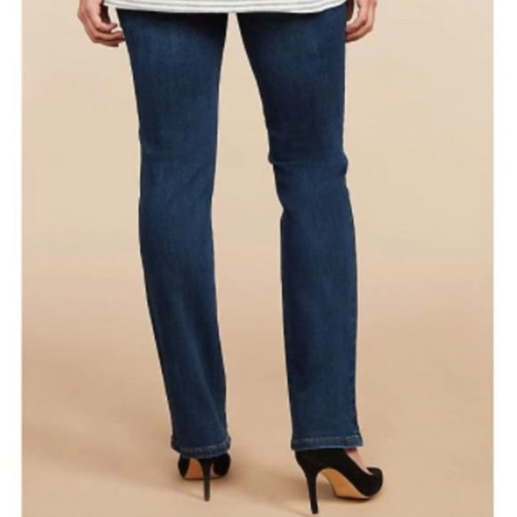 Motherhood Maternity Indigo Blue Straight Leg Denim Jeans Extra Small - Picture 2 of 11